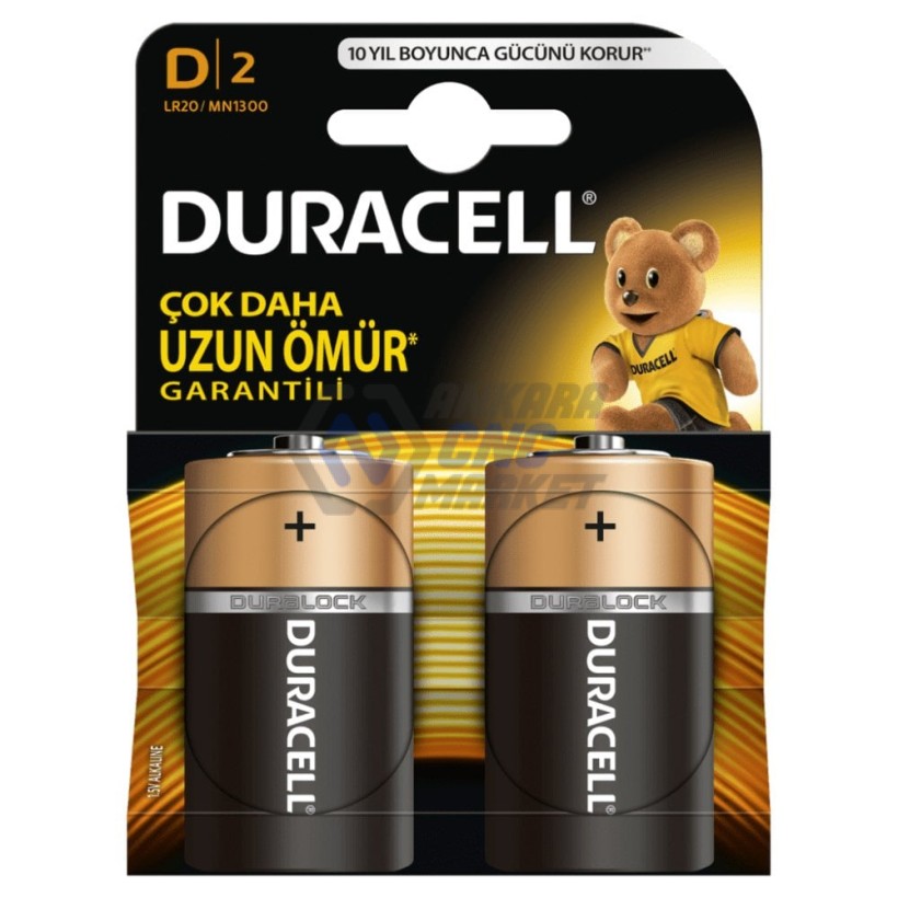 DURACELL ALKALİN 1.5V PİL (2Lİ PAKET) DURACELL ALKALİN 1.5V PİL (2Lİ PAKET)