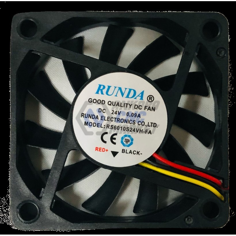 60X60X10MM 24V 0.09A 4000RPM KARE FAN 60X60X10MM 24V 0.09A 4000RPM KARE FAN